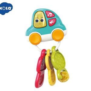 اسباب بازی جغجغه دندانگیر موزیکال طرح جاکلیدی هولی تویزHola Toys مدل A8996 _اسباب بازی نوزادی